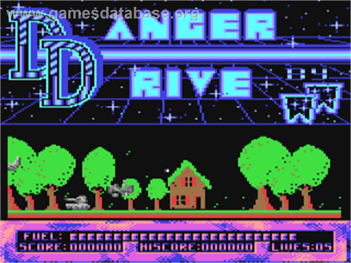 Danger Drive - Commodore 64 - Artwork - In Game