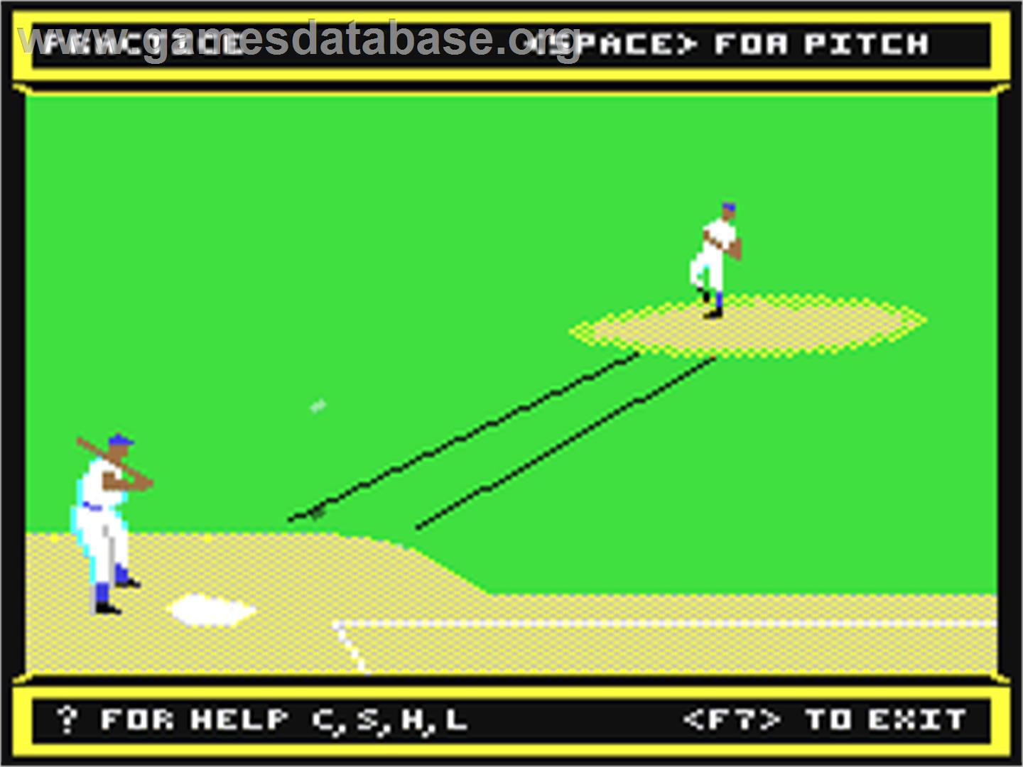 Dave Winfield's Batter Up! - Commodore 64 - Artwork - In Game
