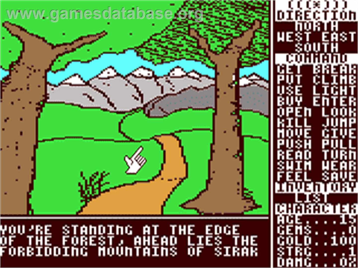 Destiny - Commodore 64 - Artwork - In Game