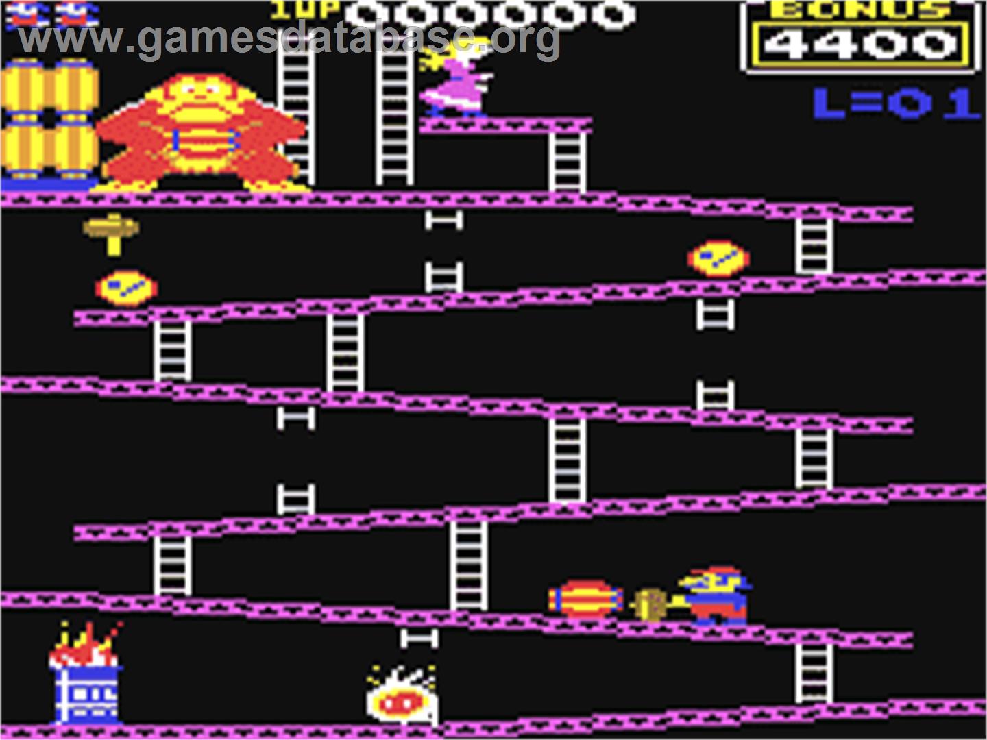 Donkey Kong (Atarisoft) - Commodore 64 - Artwork - In Game