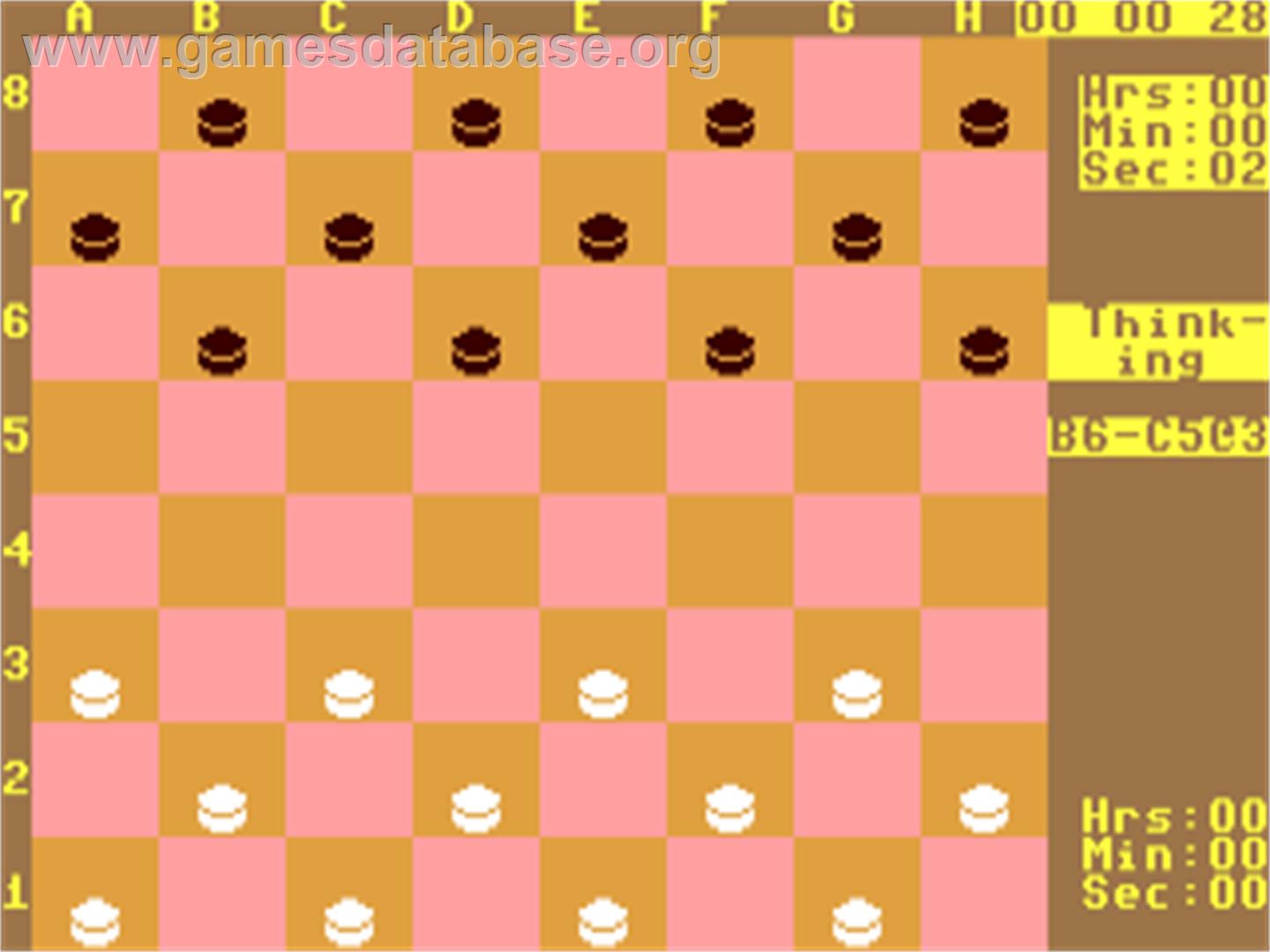 Draughts - Commodore 64 - Artwork - In Game
