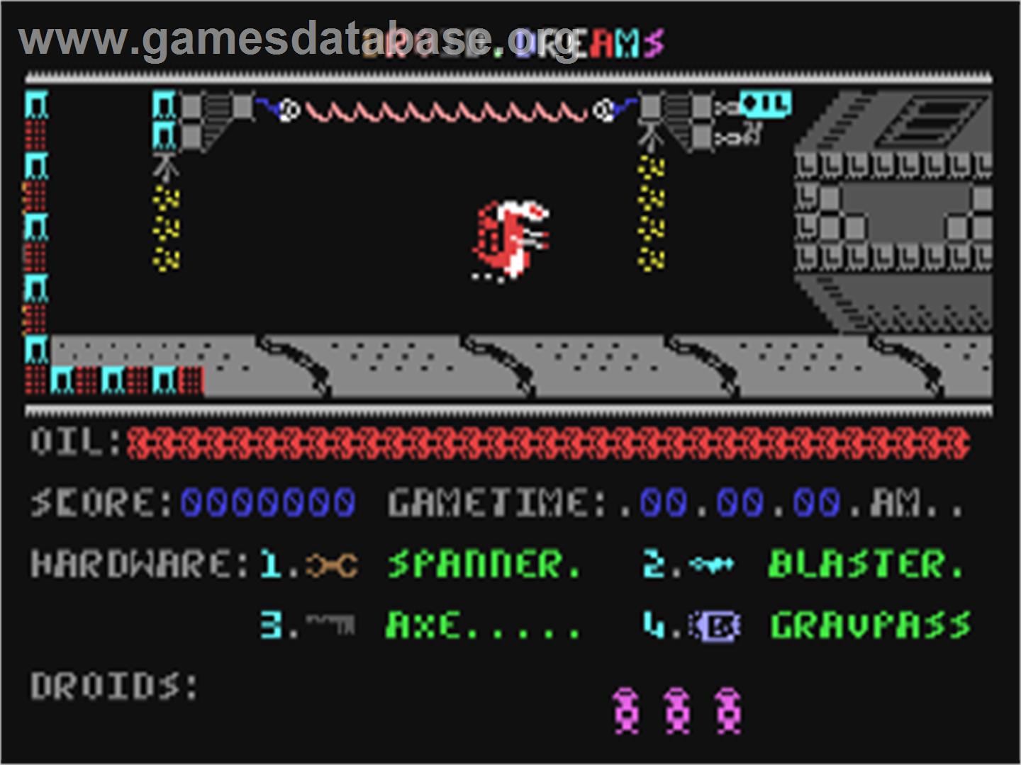 Droid Dreams - Commodore 64 - Artwork - In Game