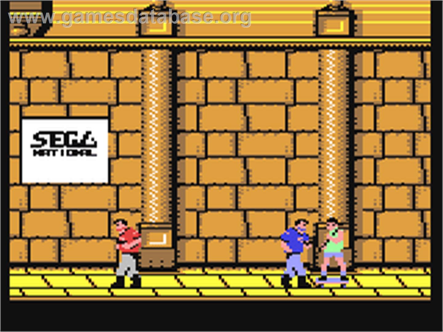 E-SWAT: Cyber Police - Commodore 64 - Artwork - In Game