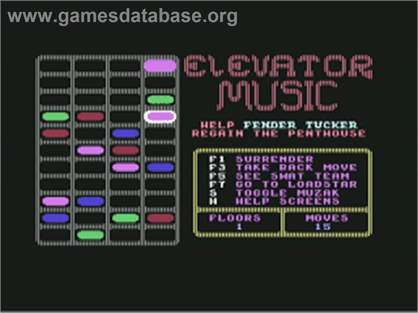 Elevator Music - Commodore 64 - Artwork - In Game