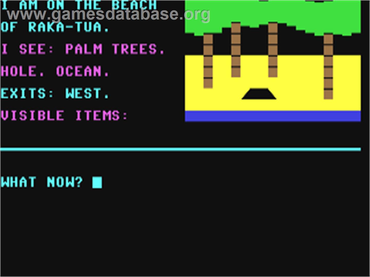 Escape From Raka-tua - Commodore 64 - Artwork - In Game