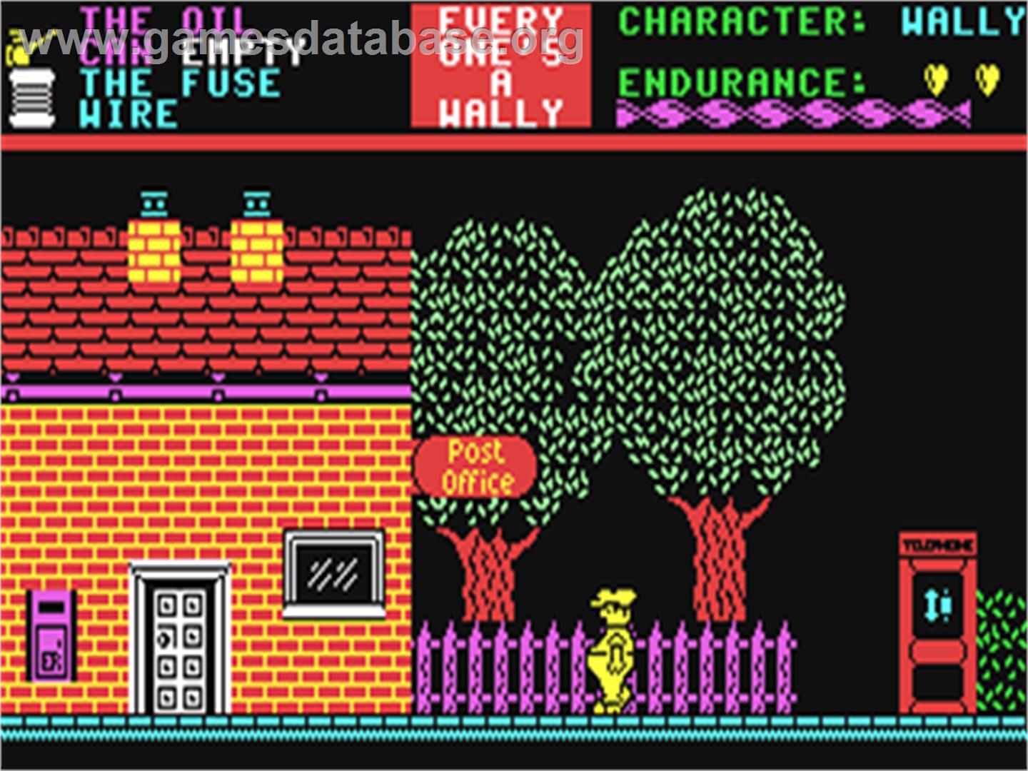Everyone's A Wally - Commodore 64 - Artwork - In Game