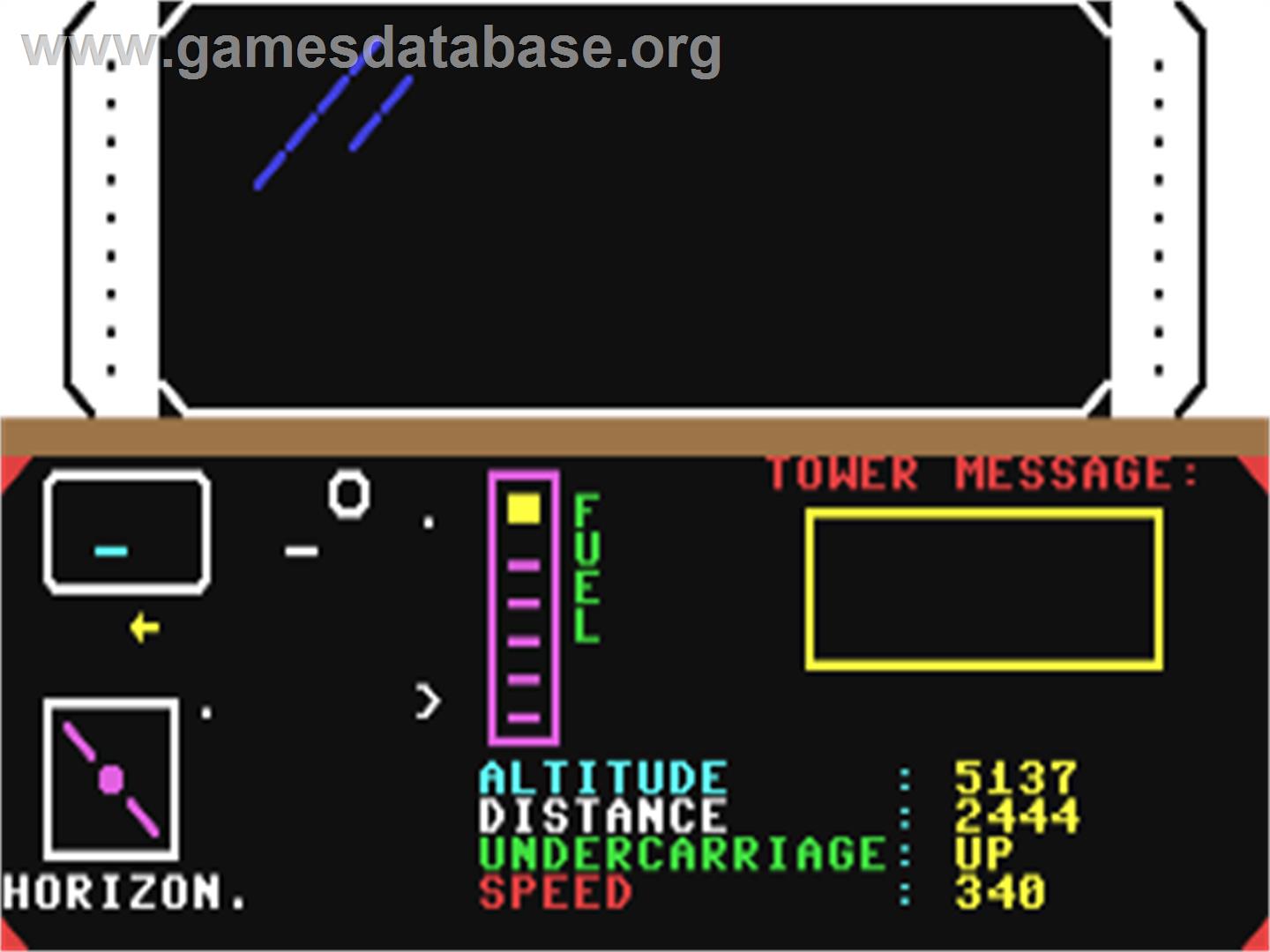 Flight Simulator (Anger Productions) - Commodore 64 - Artwork - In Game