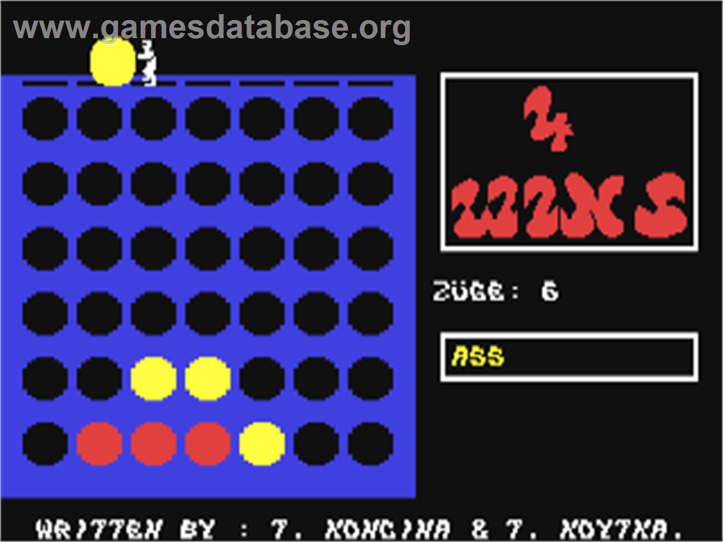 Four Wins - Commodore 64 - Artwork - In Game