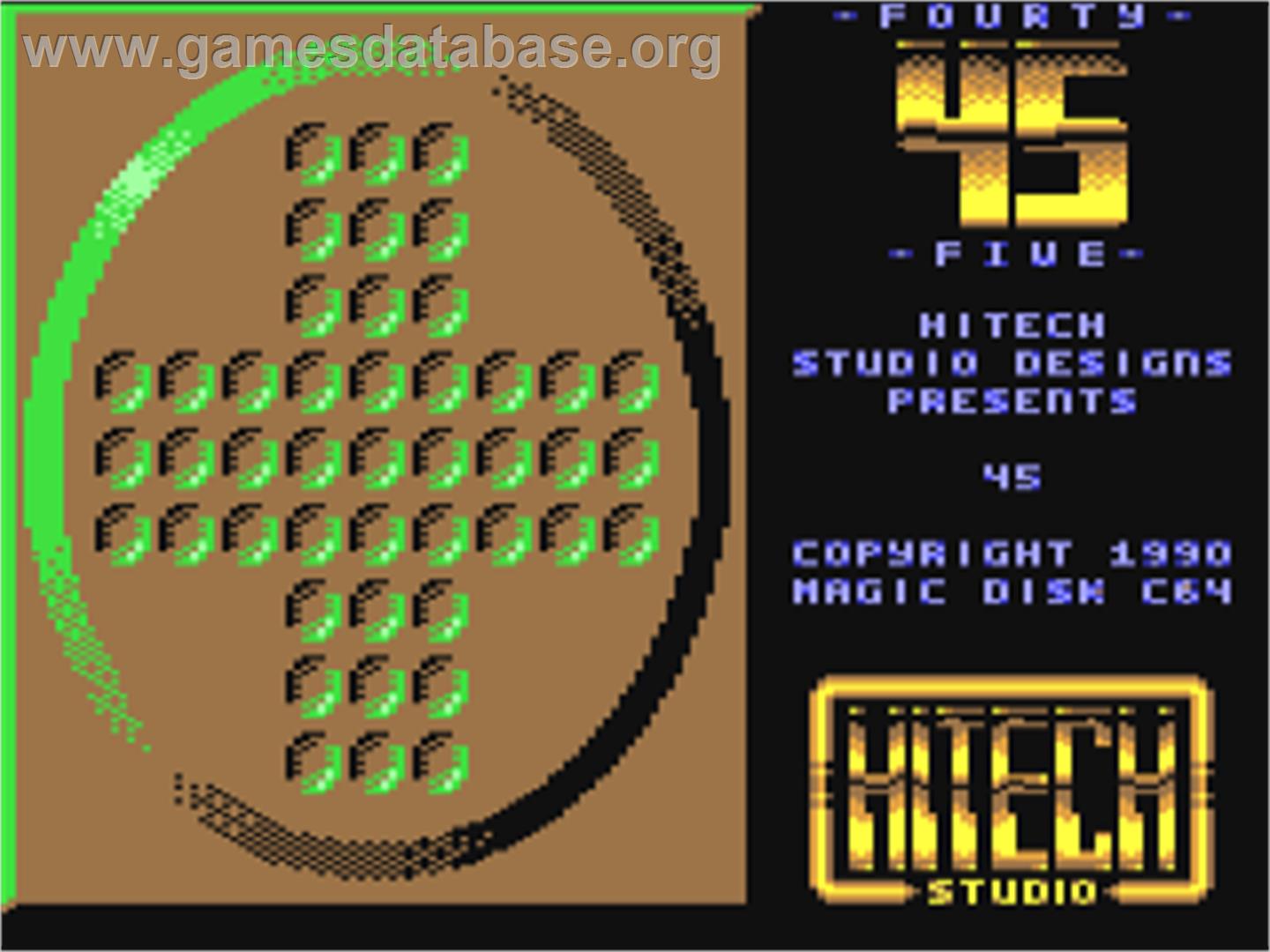 Fourty Five - Commodore 64 - Artwork - In Game