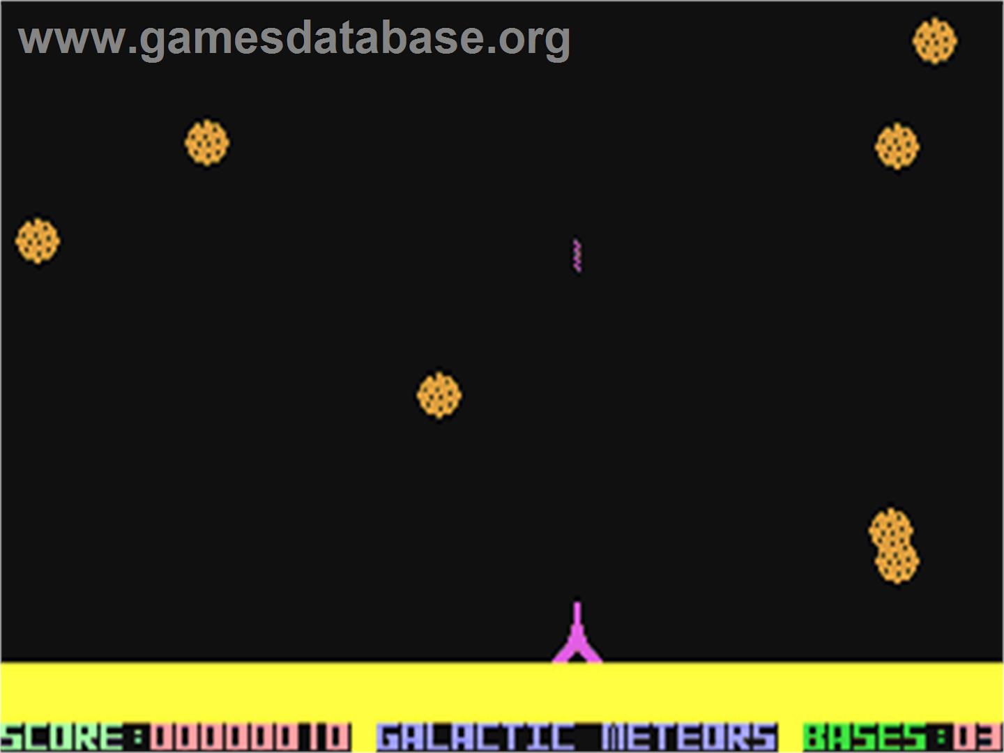 Galactic Meteors - Commodore 64 - Artwork - In Game