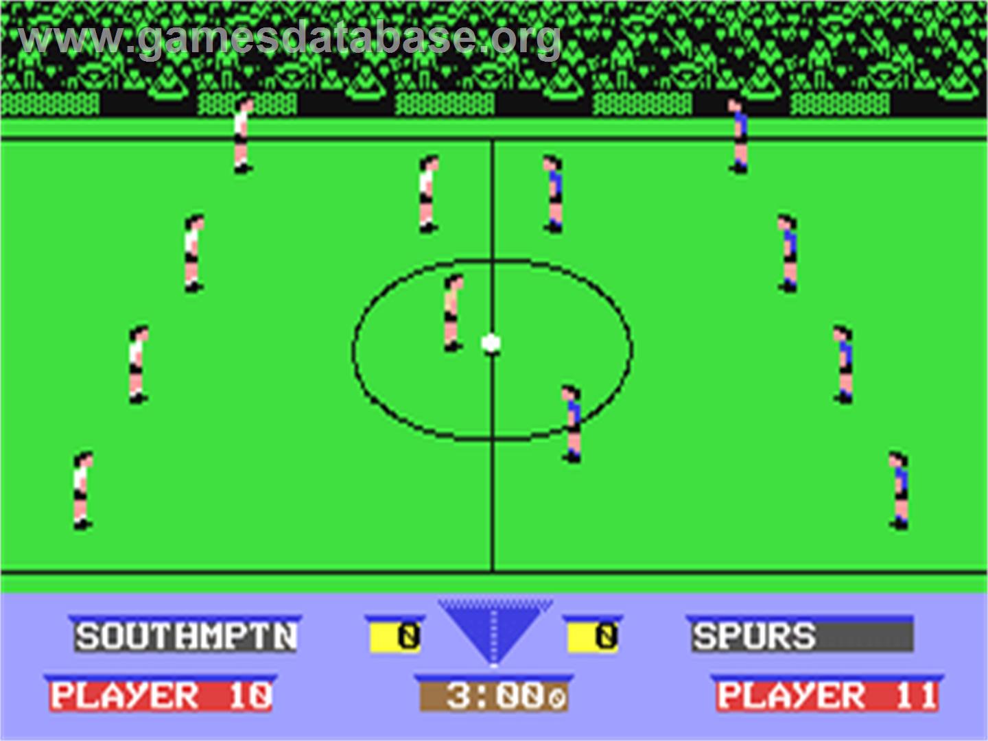 Gazza's Super Soccer - Commodore 64 - Artwork - In Game