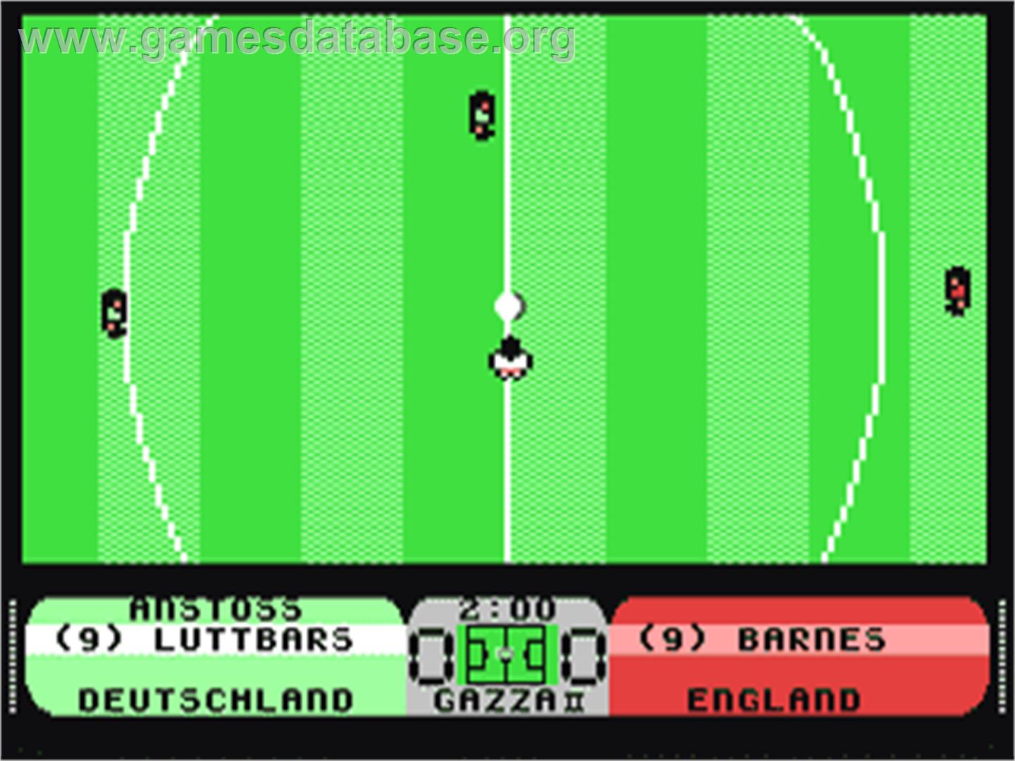 Gazza 2 - Commodore 64 - Artwork - In Game