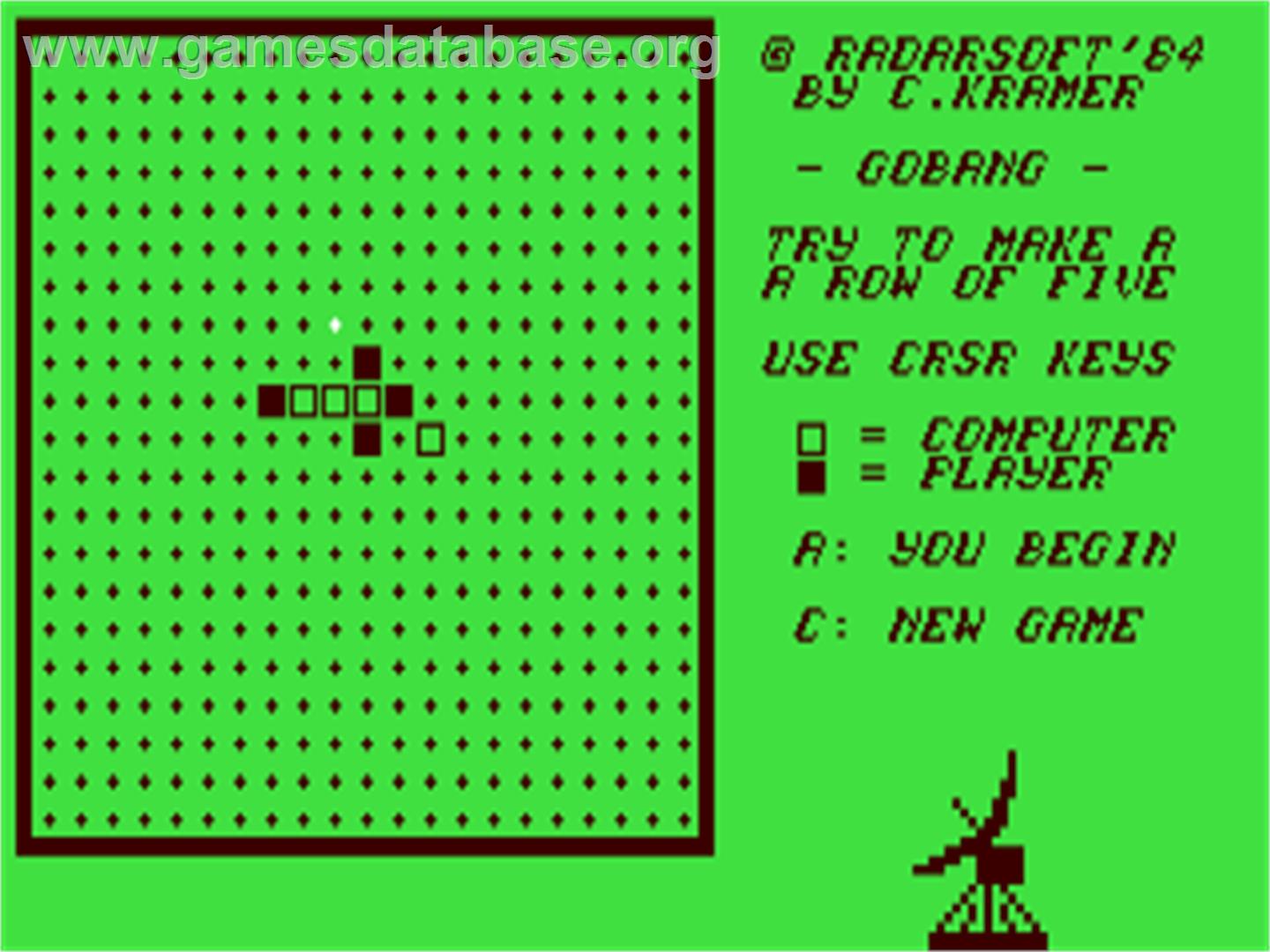 Gobang (Input 64) - Commodore 64 - Artwork - In Game