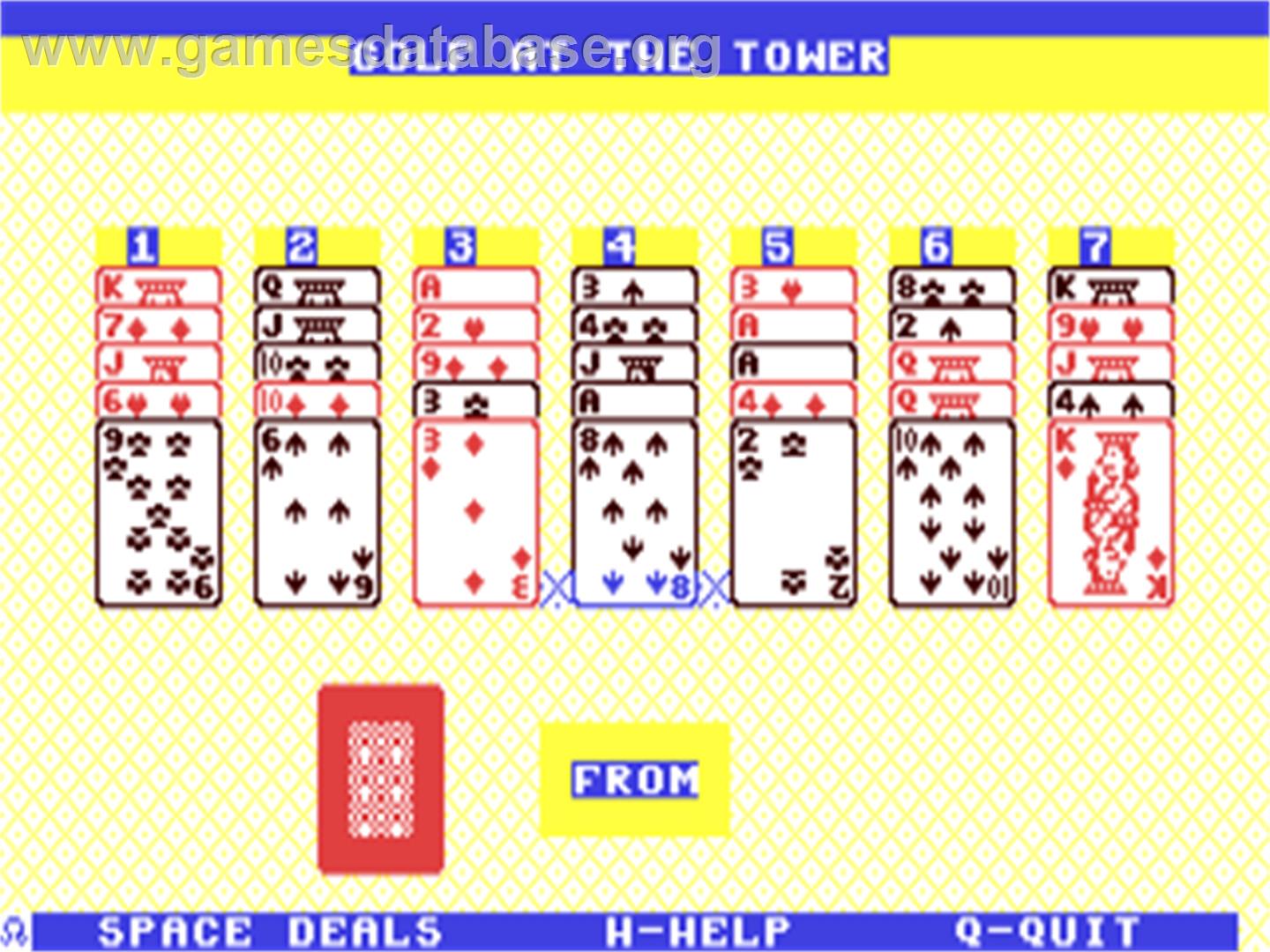 Golf At The Tower - Commodore 64 - Artwork - In Game