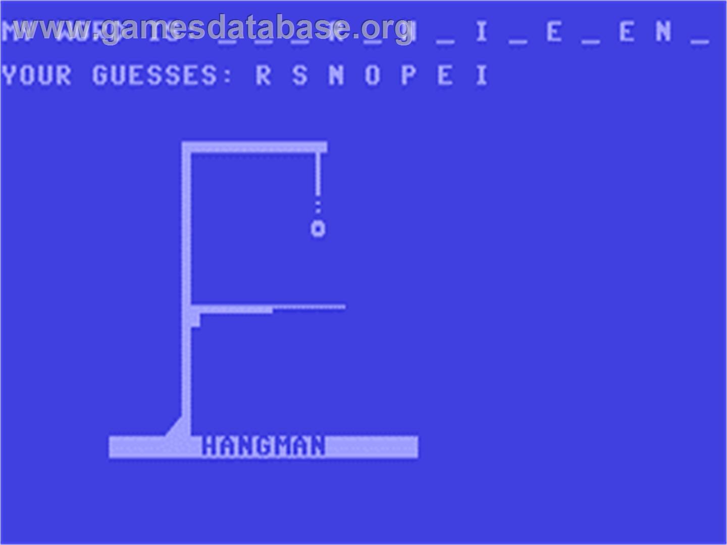 Hangman 2 (CP Verlag) - Commodore 64 - Artwork - In Game