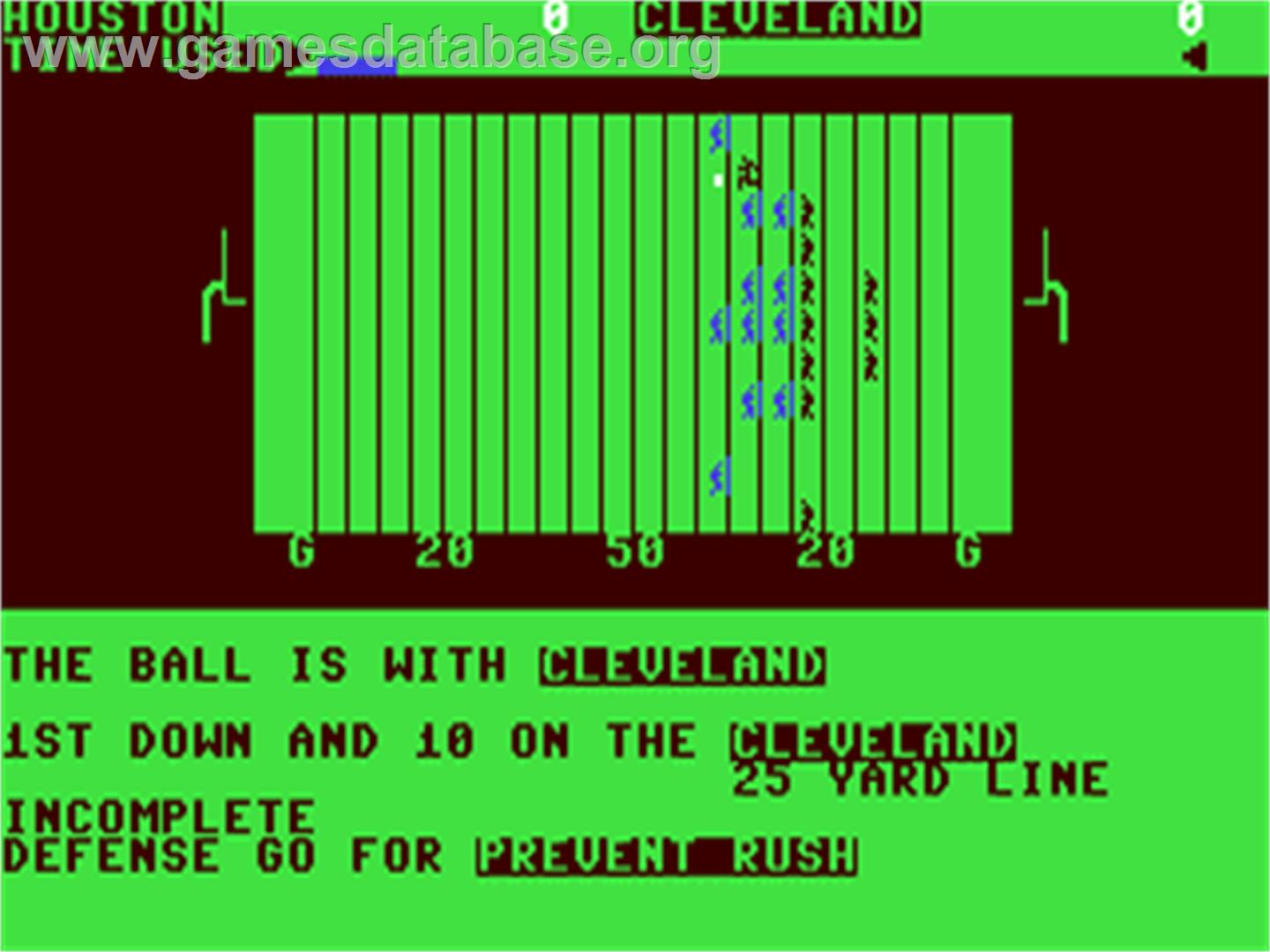 Head Coach - Commodore 64 - Artwork - In Game
