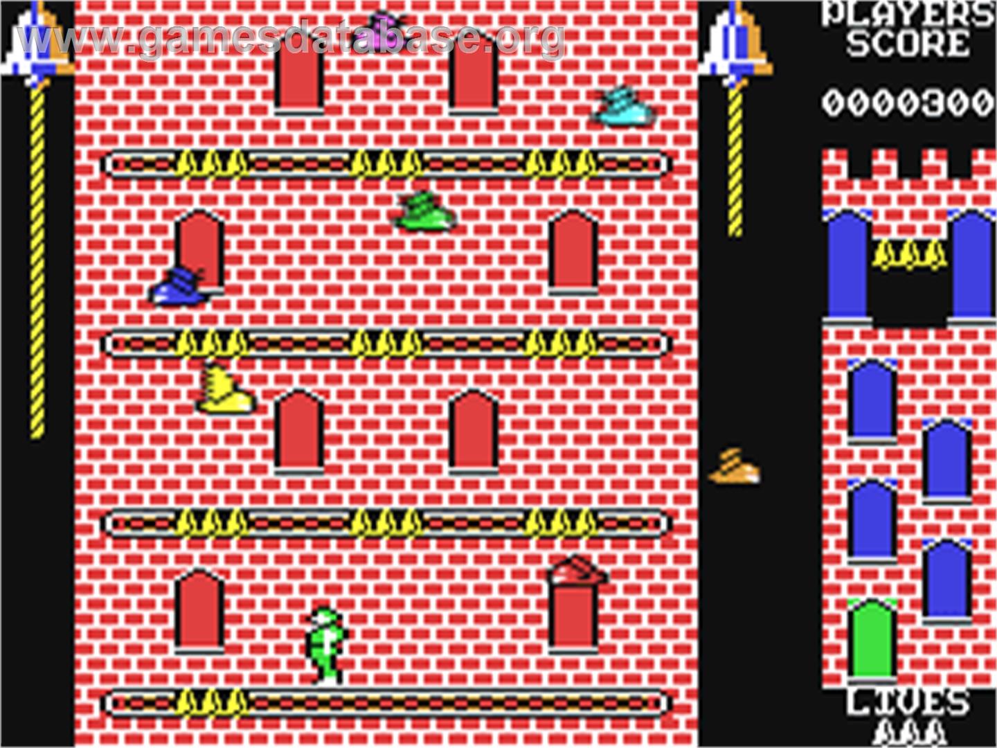 Hunchback II: Quasimodo's Revenge - Commodore 64 - Artwork - In Game
