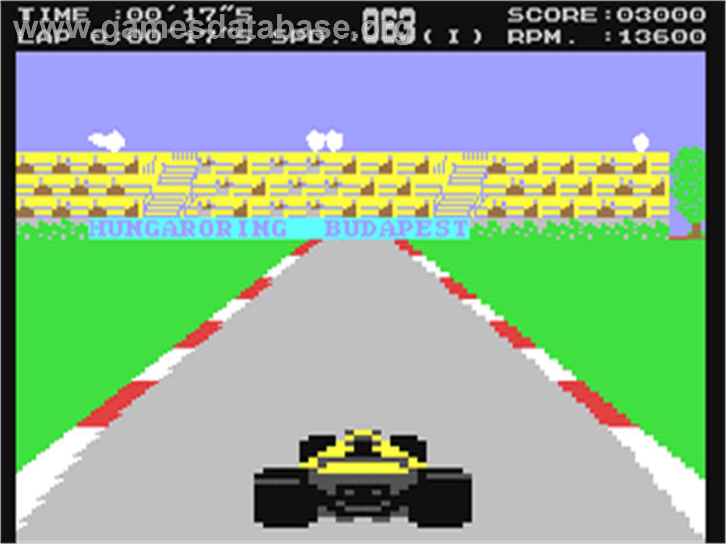 Hungaroring - Commodore 64 - Artwork - In Game