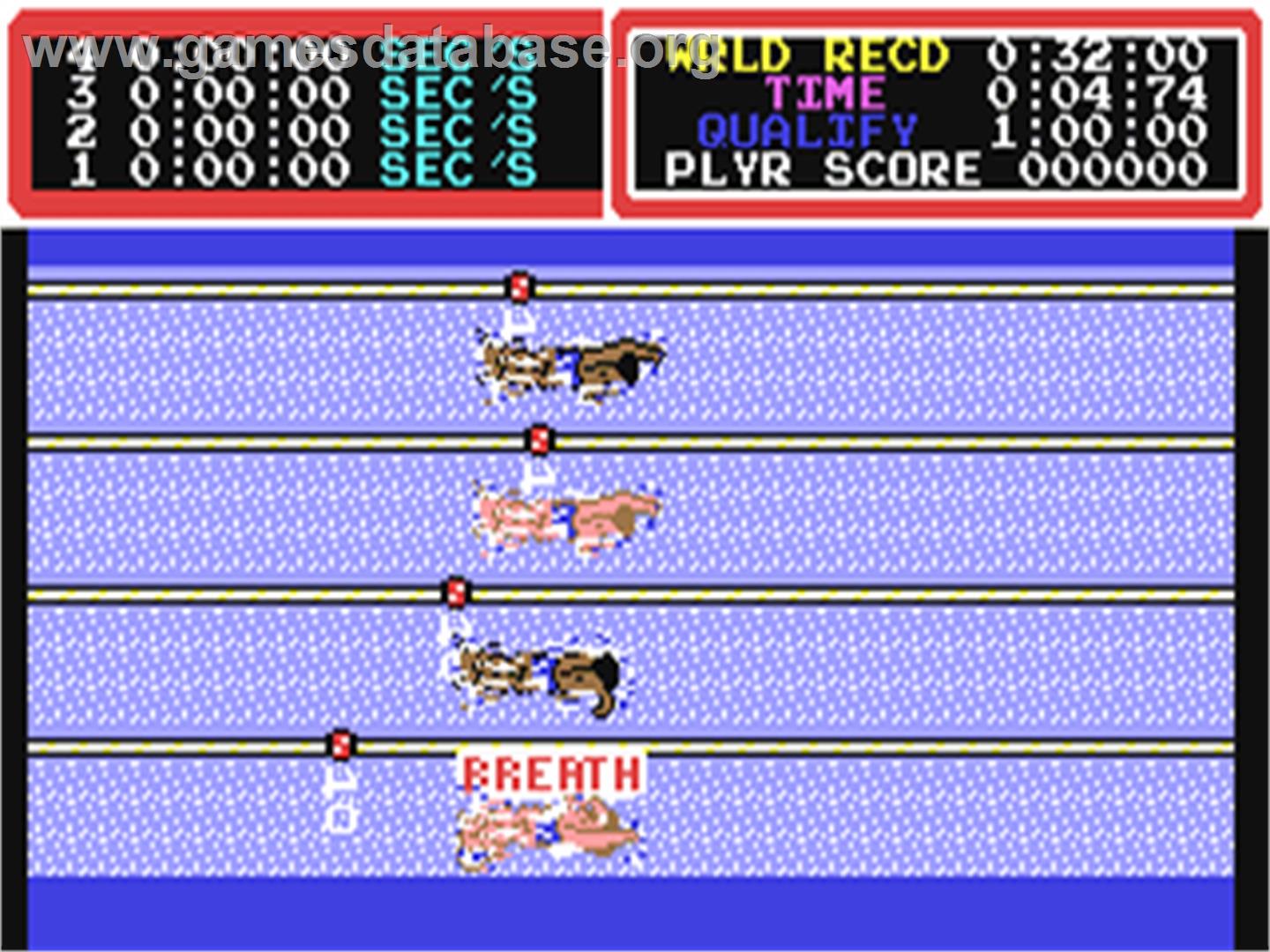 Hyper Sports - Commodore 64 - Artwork - In Game