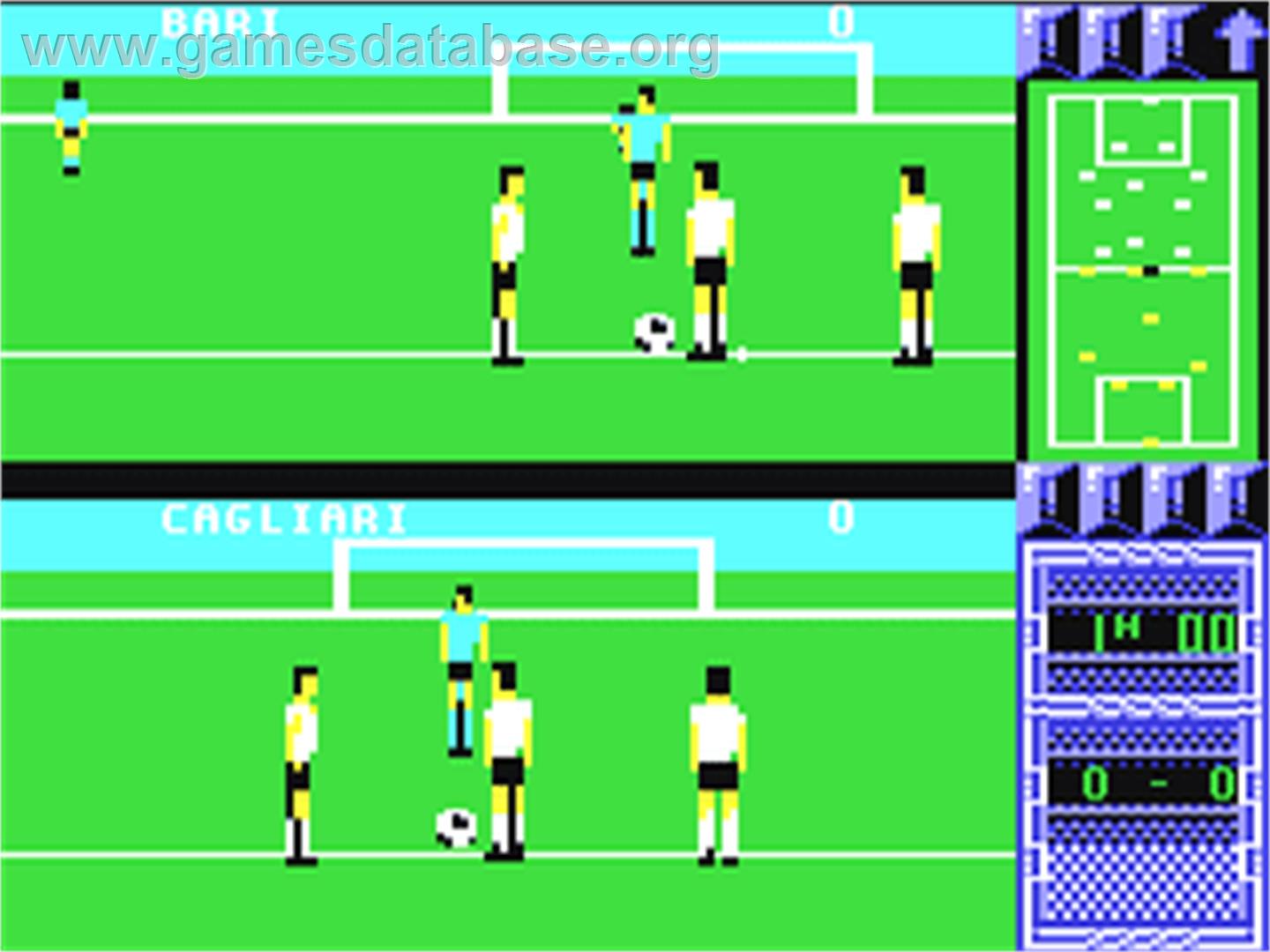 I Play - 3d Soccer - Commodore 64 - Artwork - In Game