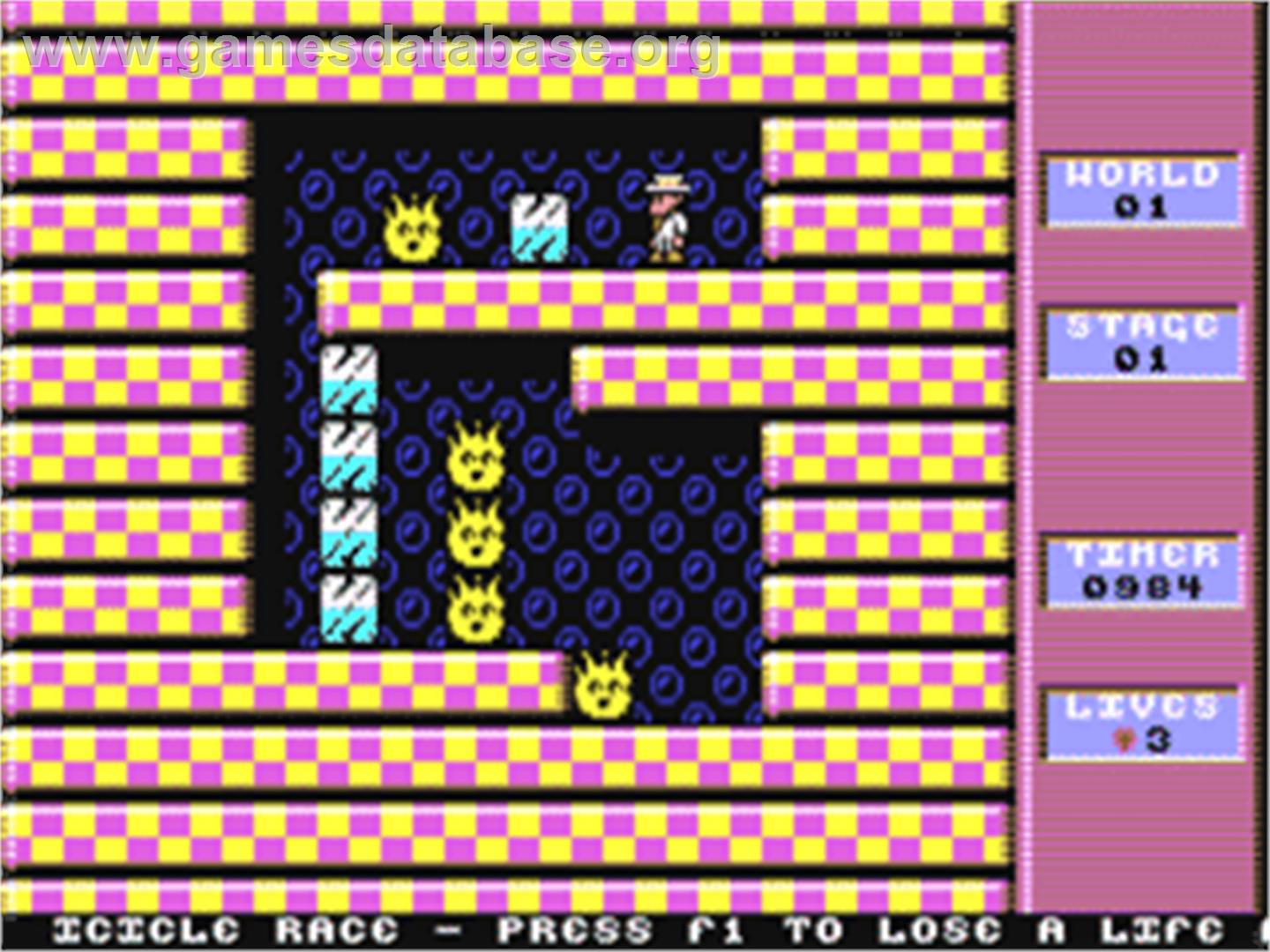 Icicle Race - Commodore 64 - Artwork - In Game