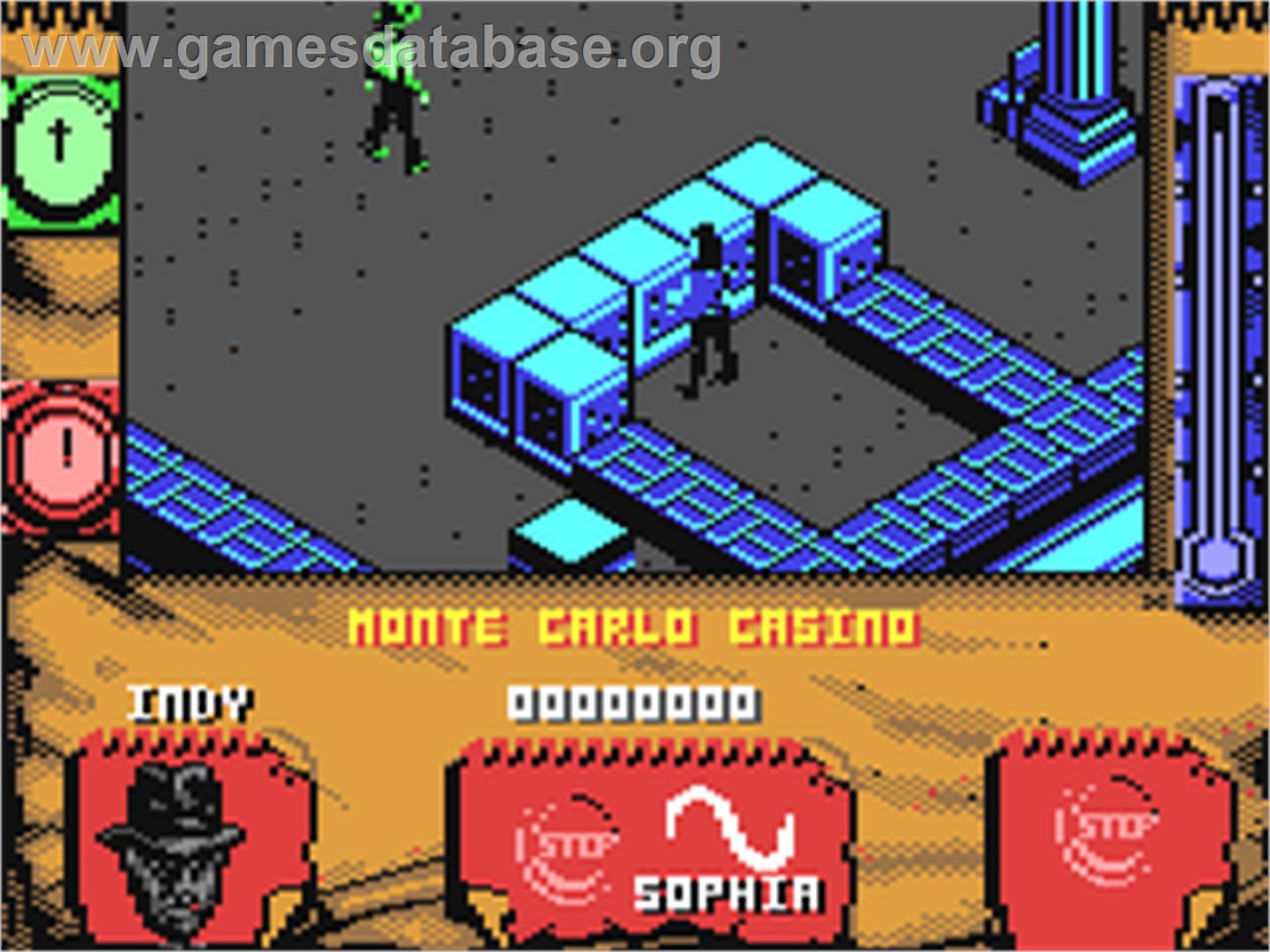 Indiana Jones and The Fate of Atlantis: The Action Game - Commodore 64 - Artwork - In Game