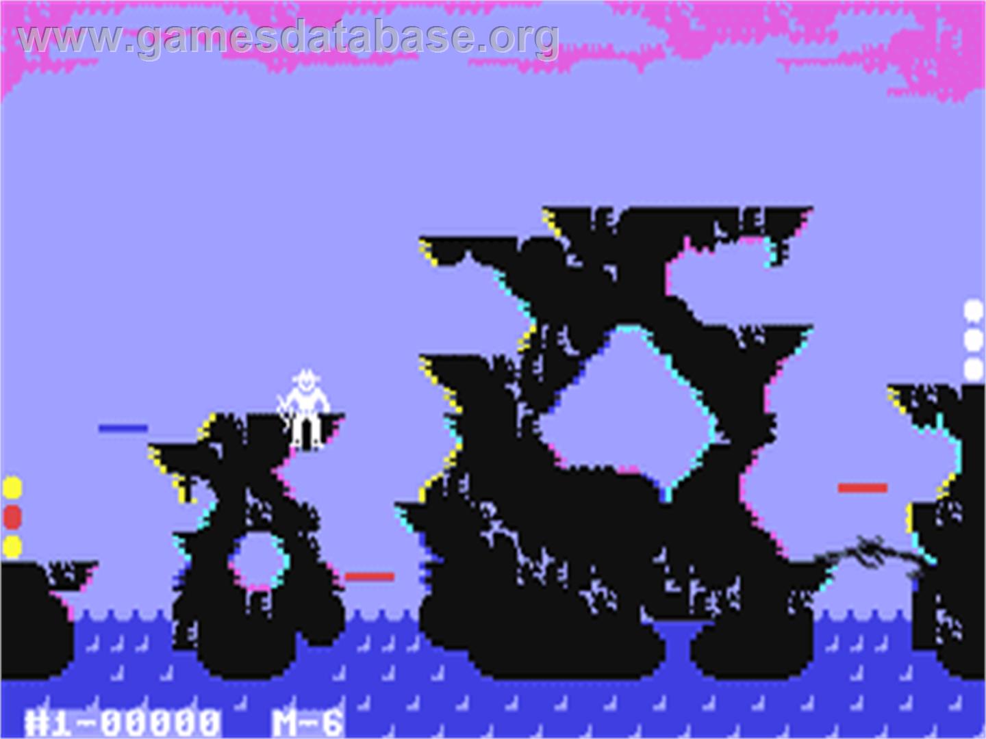 Indiana Jones in the Lost Kingdom - Commodore 64 - Artwork - In Game