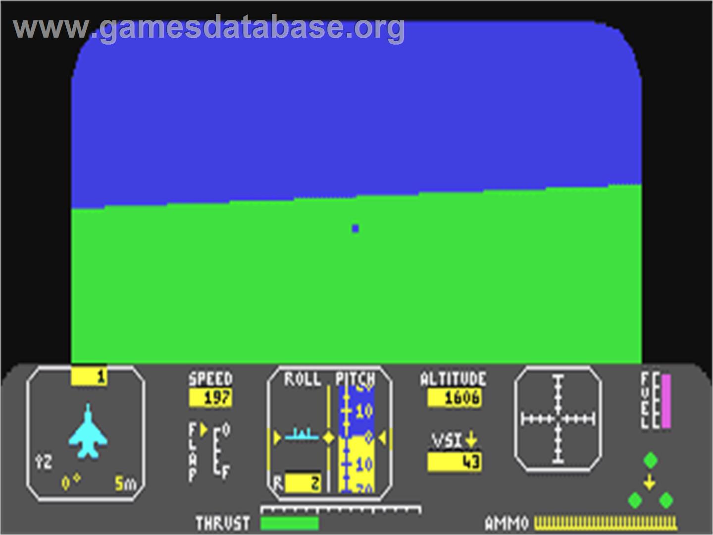 Jet Combat Simulator - Commodore 64 - Artwork - In Game