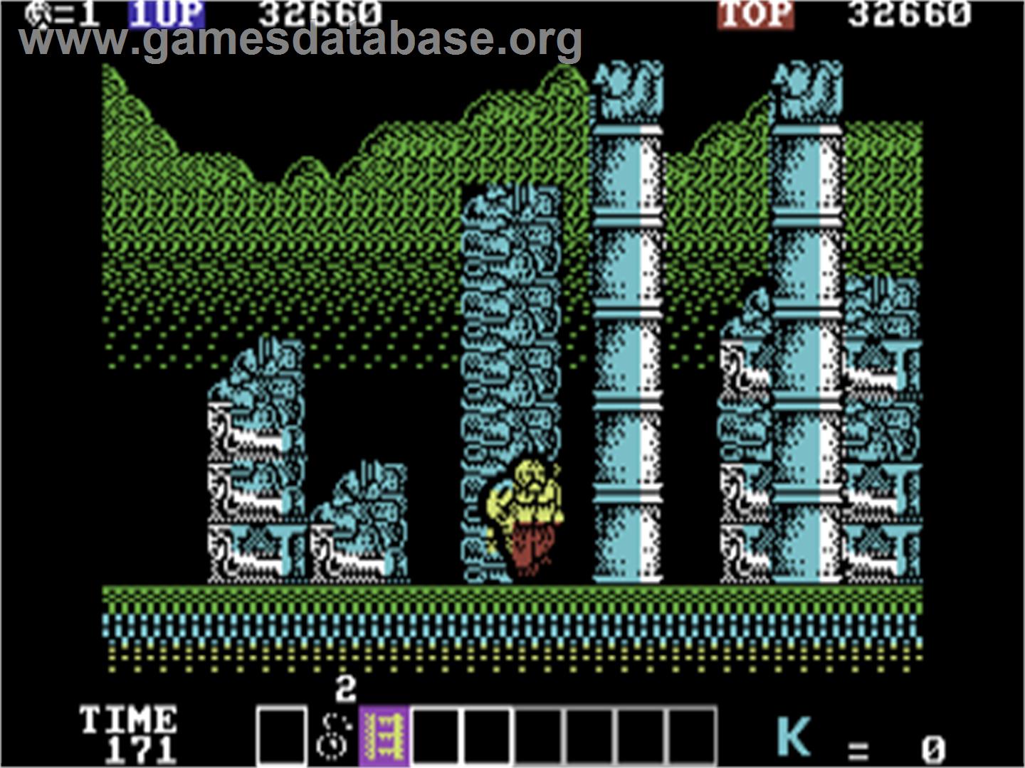 Karnov - Commodore 64 - Artwork - In Game