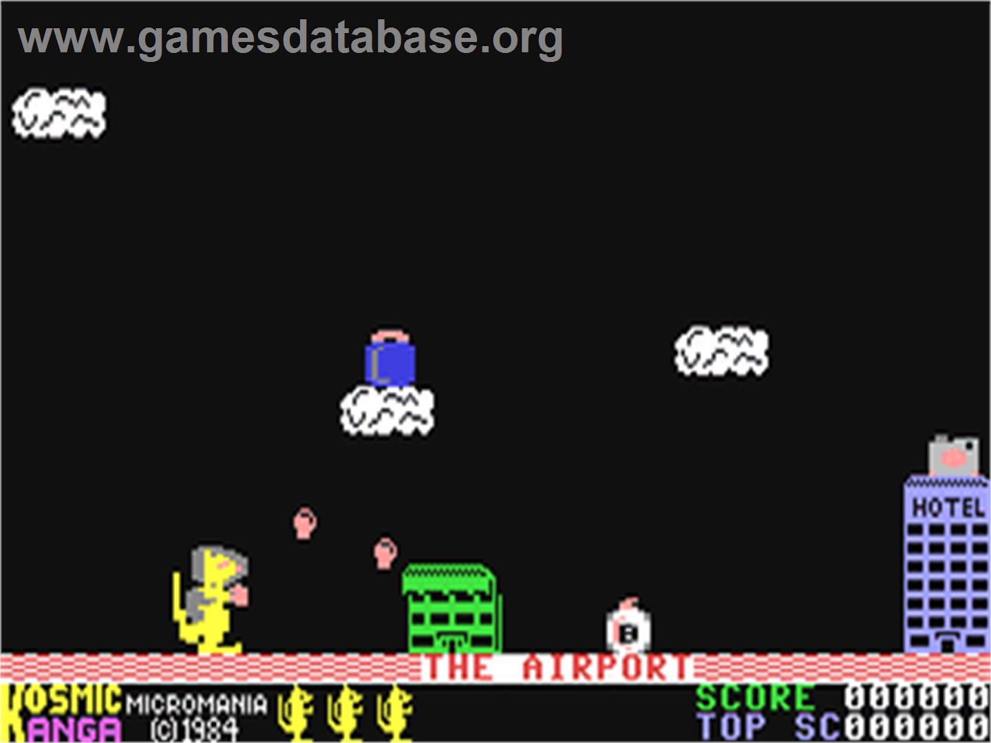 Kosmic Kanga - Commodore 64 - Artwork - In Game