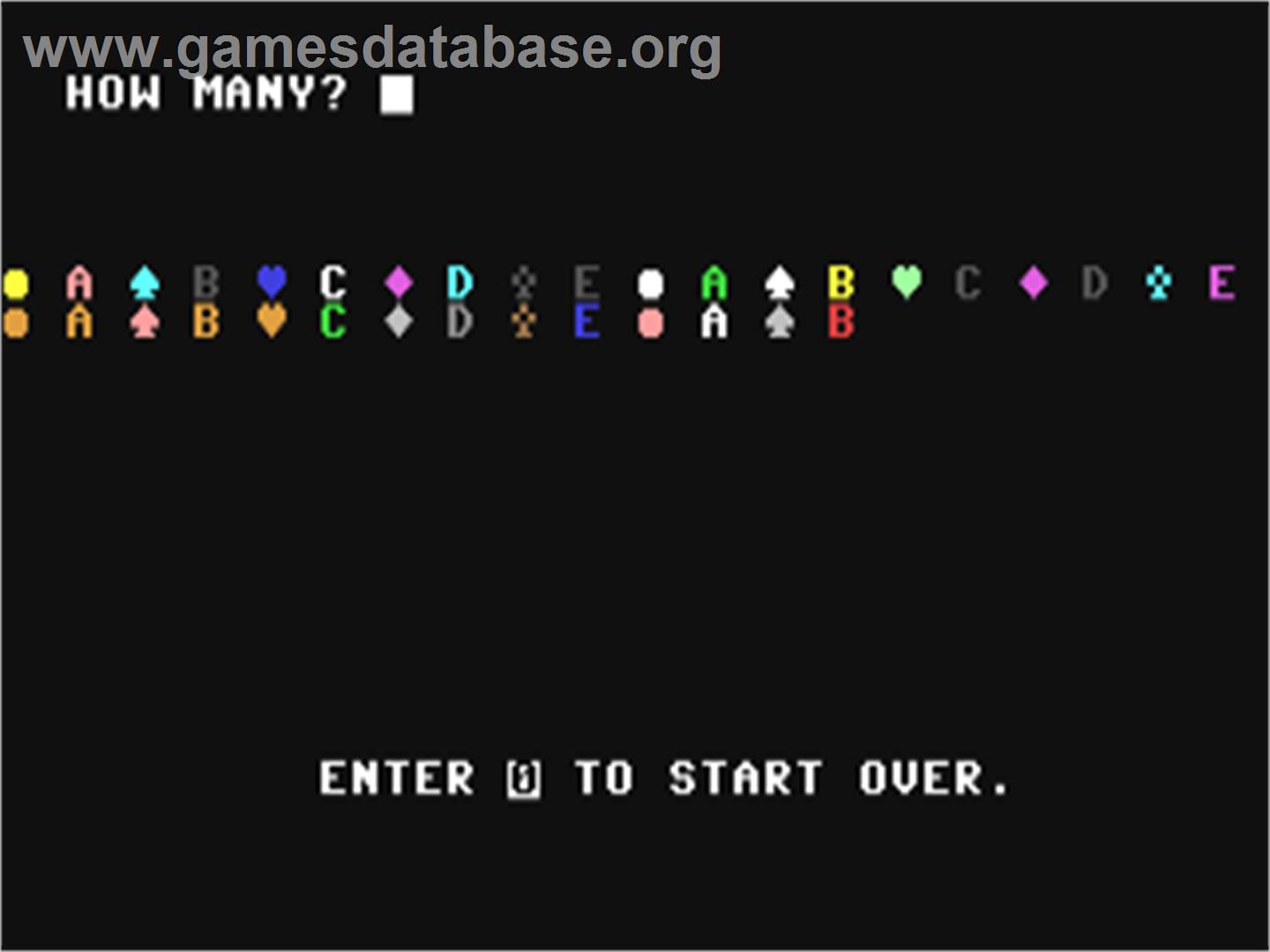 Learning To Count - Commodore 64 - Artwork - In Game