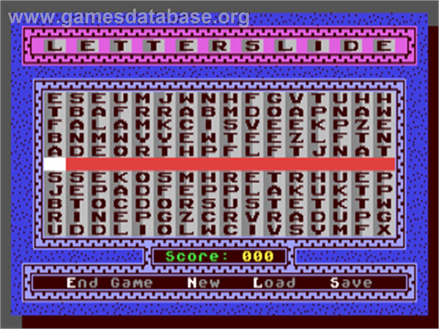 Letterslide - Commodore 64 - Artwork - In Game