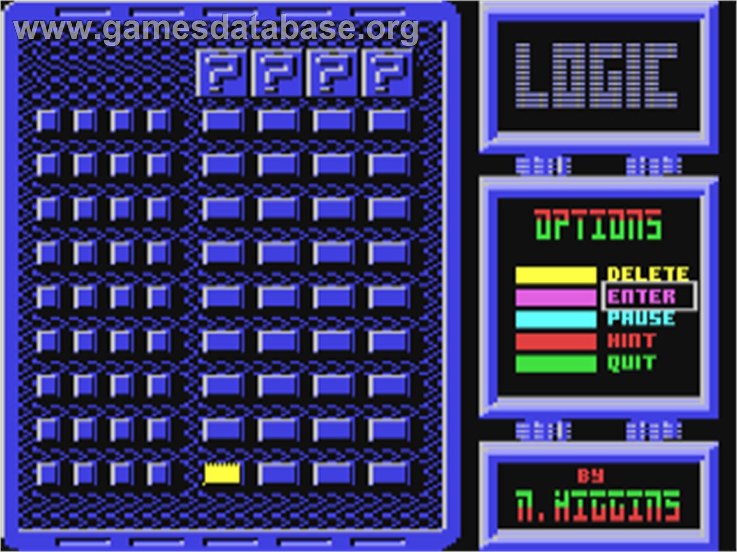 Logic (CP Verlag 1995) - Commodore 64 - Artwork - In Game