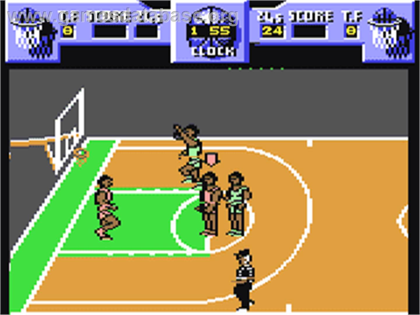 Magic Johnson's Basketball - Commodore 64 - Artwork - In Game