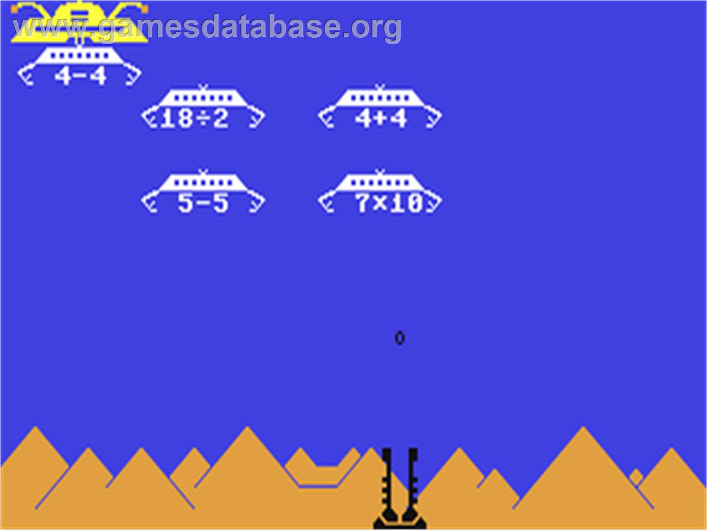 Maths Invaders - Commodore 64 - Artwork - In Game