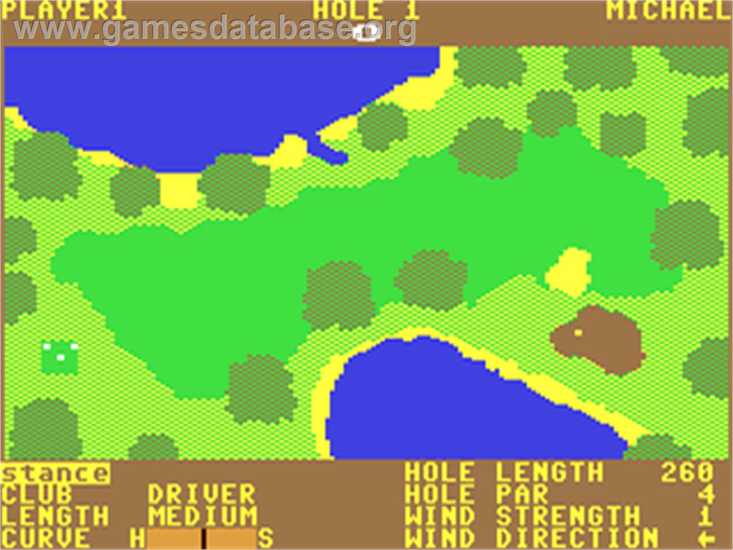 Maxi Golf - Commodore 64 - Artwork - In Game
