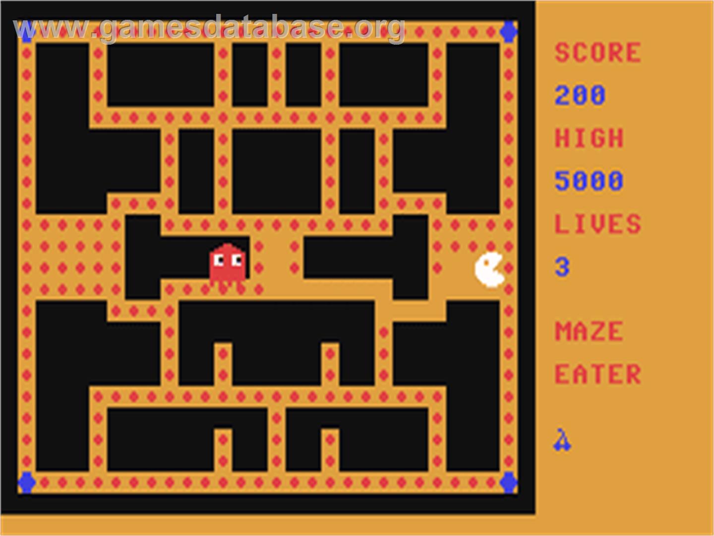 Maze Eater (Cascade Games) - Commodore 64 - Artwork - In Game