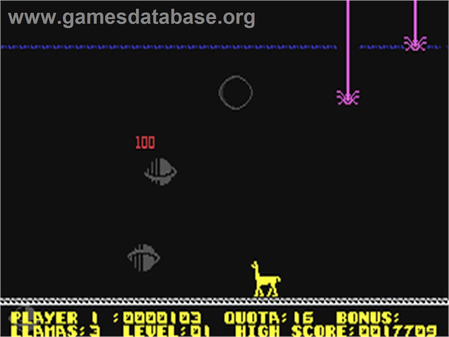 Metagalactic Llamas - Battle At The Edge Of Time - Commodore 64 - Artwork - In Game