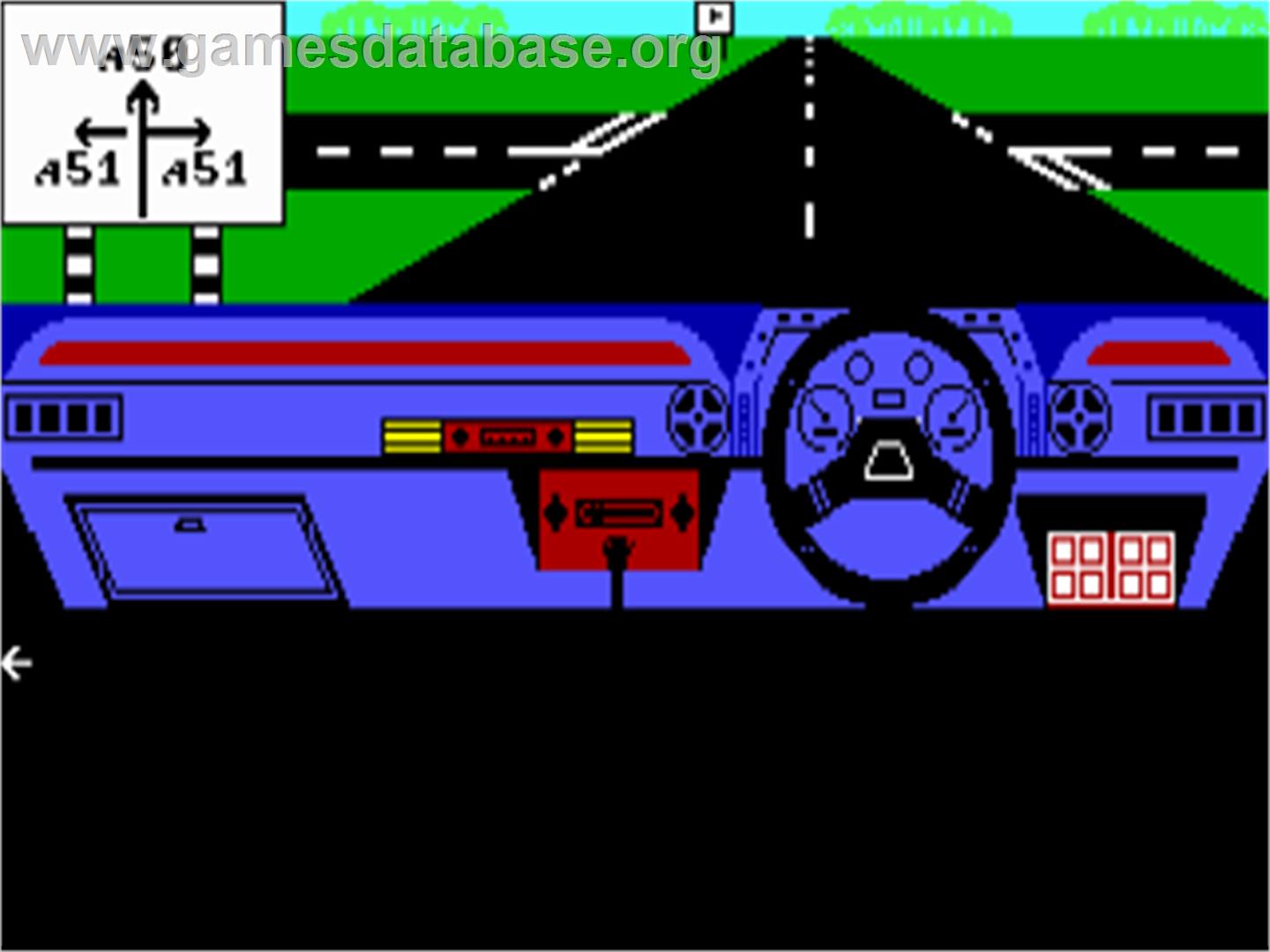 Micro Drivin - Commodore 64 - Artwork - In Game