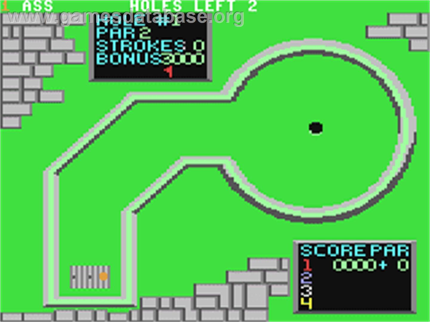 Mini Golf (Capcom) - Commodore 64 - Artwork - In Game