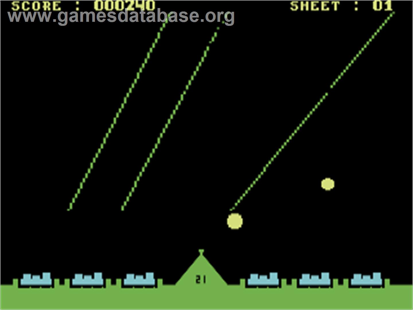 Missile Command (CP Verlag) - Commodore 64 - Artwork - In Game