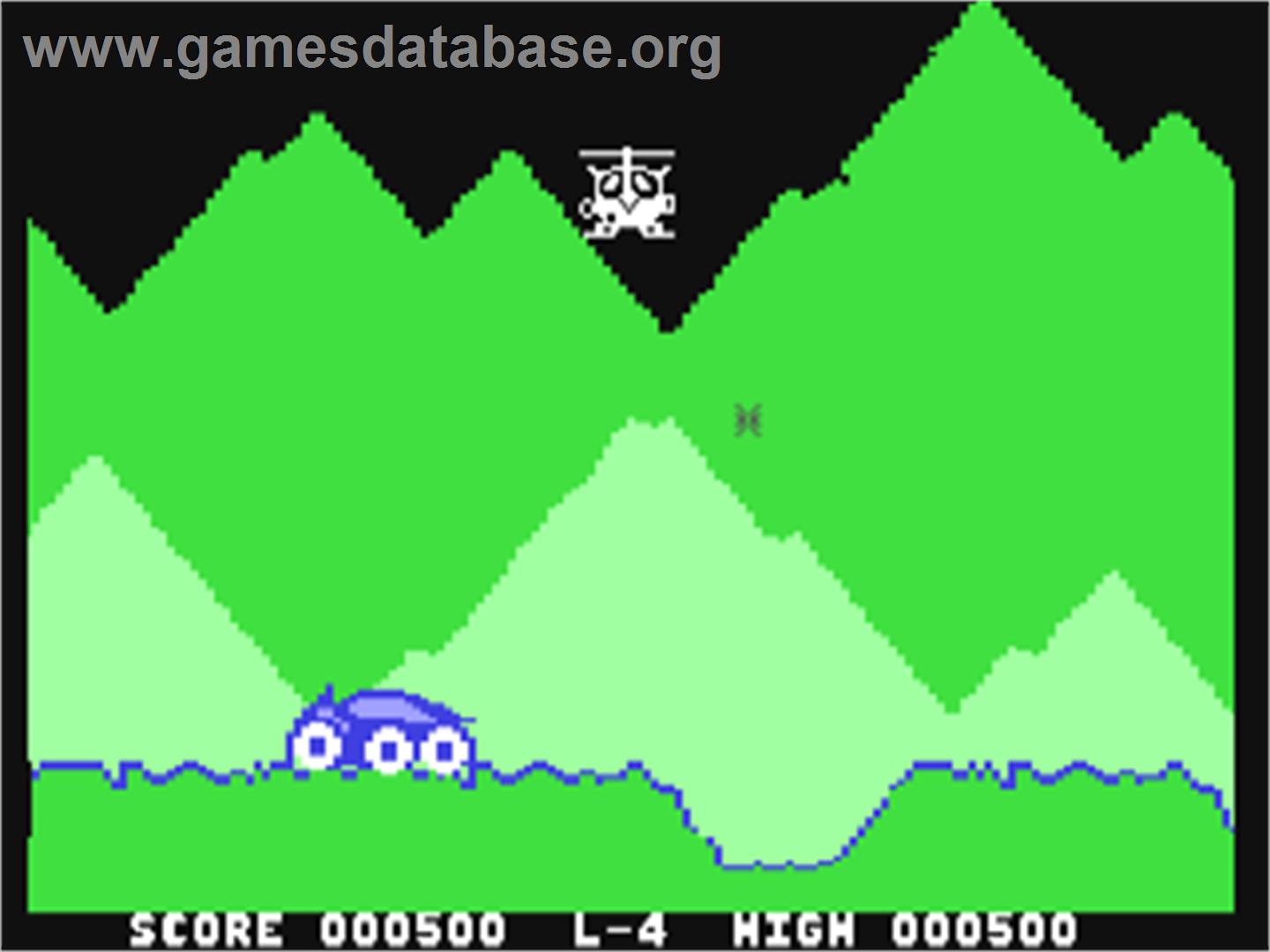 Moon Buggy (Anirog) - Commodore 64 - Artwork - In Game