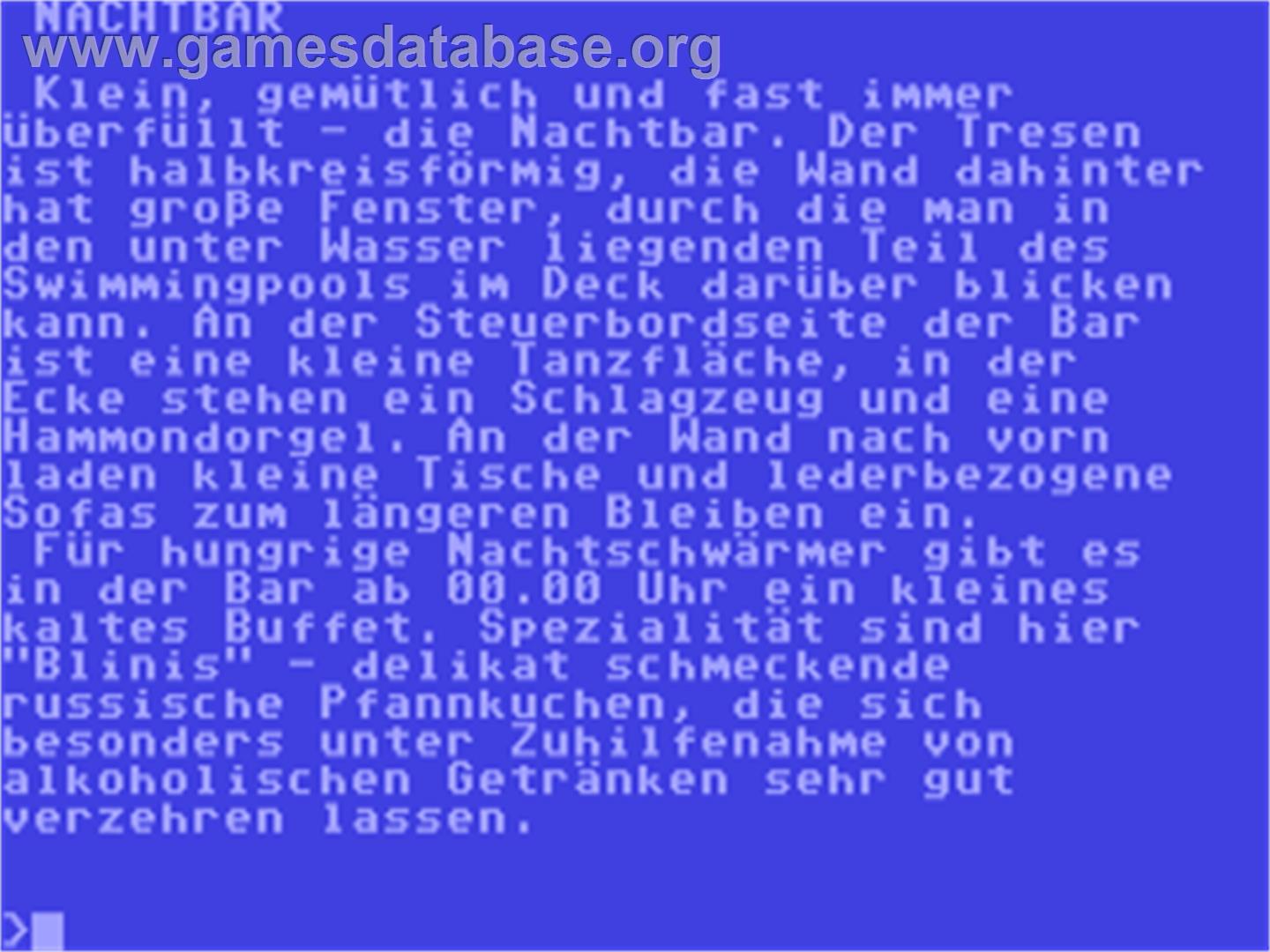 Mord An Bord - Commodore 64 - Artwork - In Game