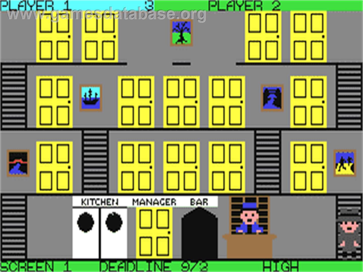 Mr. Wong's Loopy Laundry - Commodore 64 - Artwork - In Game
