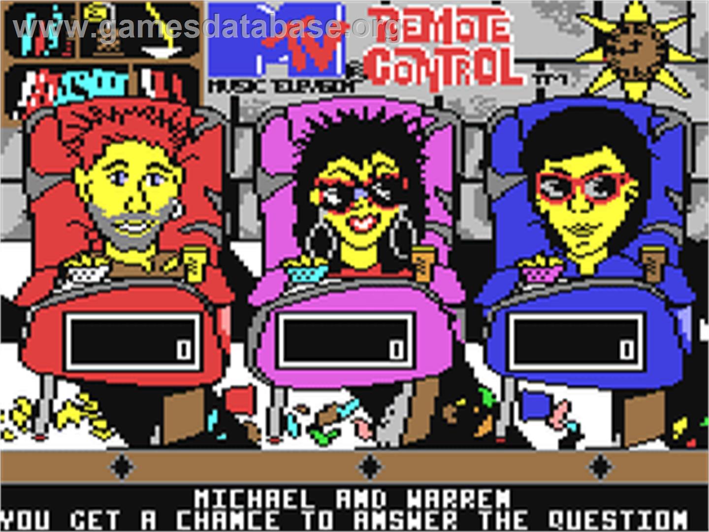 Mtv Remote Control - Commodore 64 - Artwork - In Game