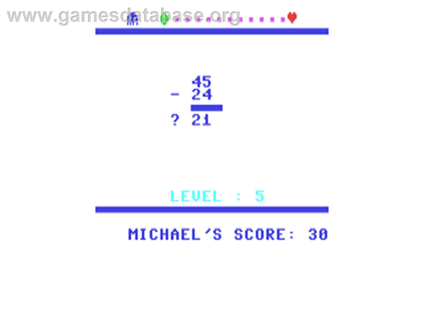 Munch Math - Commodore 64 - Artwork - In Game