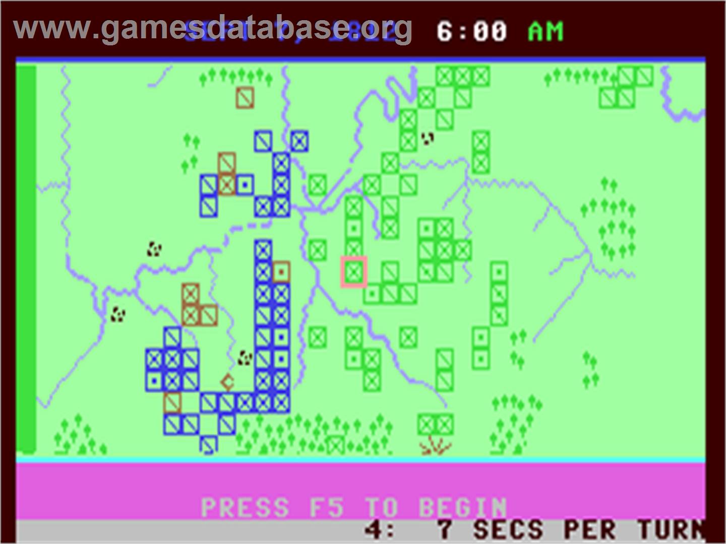 Napoleon In Russia: Borodino 1812 - Commodore 64 - Artwork - In Game