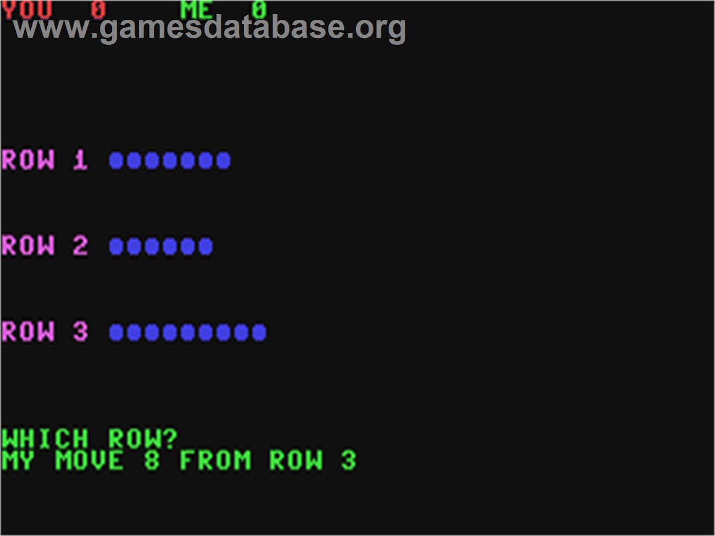 Nim - Commodore 64 - Artwork - In Game