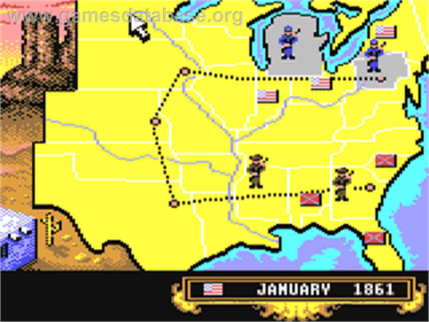 North And South (Infogrames) - Commodore 64 - Artwork - In Game