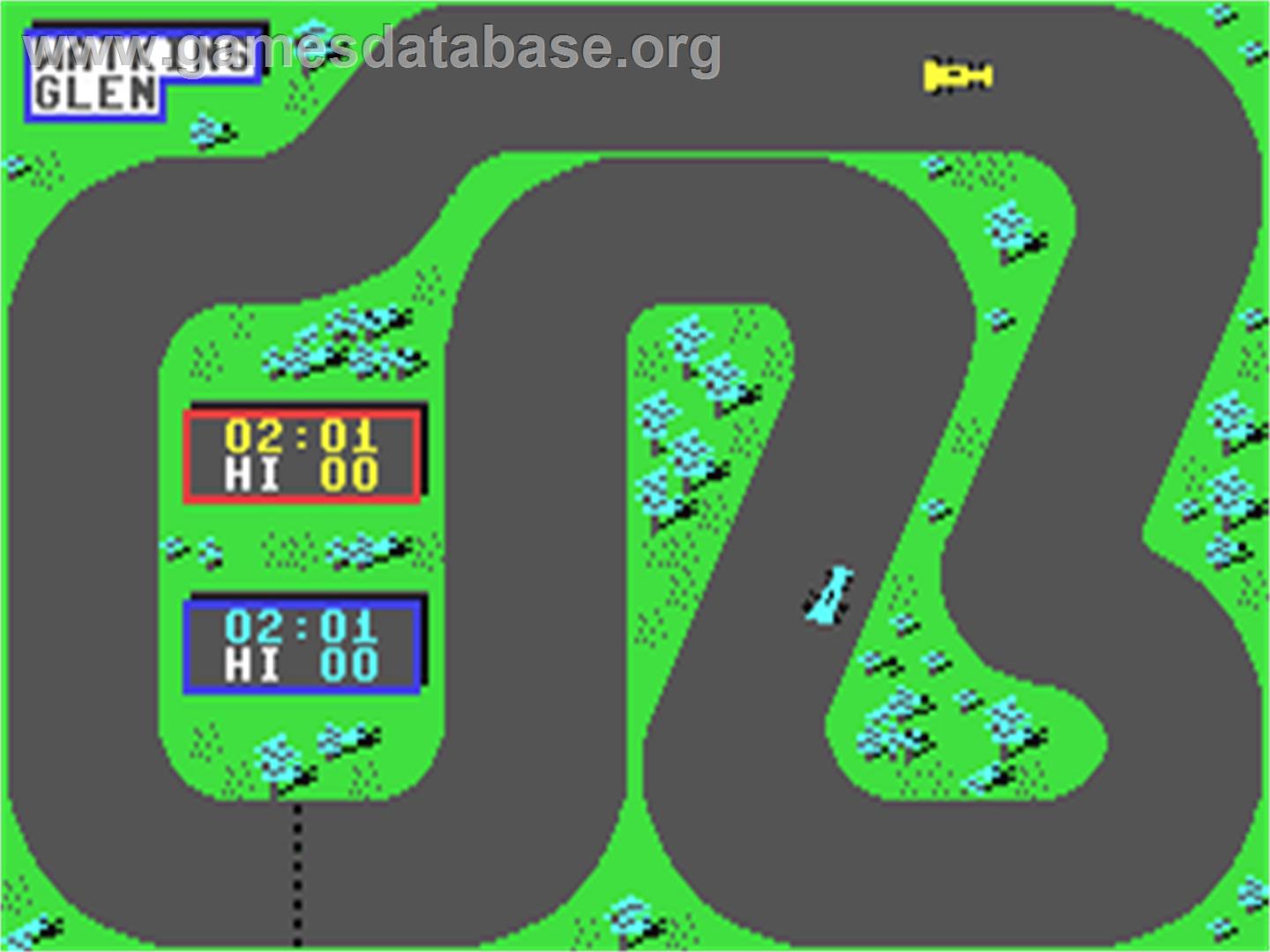 On-track Computer Model Car Racing - Commodore 64 - Artwork - In Game